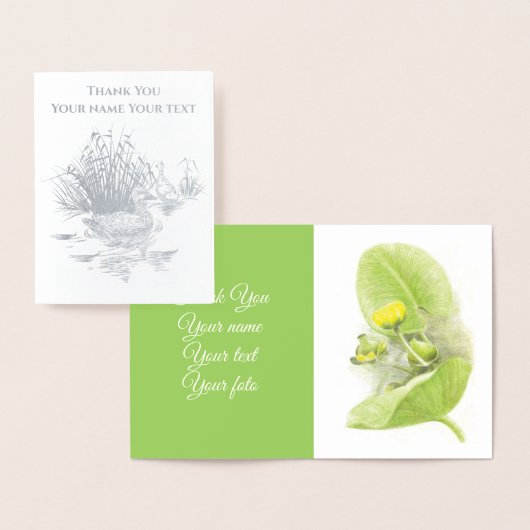 Flowers lilies Potlood tekening Folie Kaarten (Display)