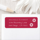  Flowers Magenta de Etiketten van het Adres van de (Insitu)
