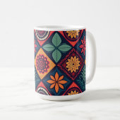 Flowers Magic Pattern Koffiemok (Voorkant rechts)