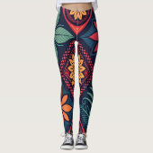 Flowers Magic Pattern Leggings (Voorkant)