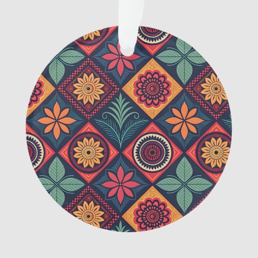 Flowers Magic Pattern Ornament (voorkant)