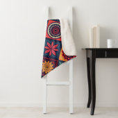 Flowers Magic Pattern Sherpa Deken (In situ)