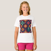 Flowers Magic Pattern T-shirt (Voorkant volledig)