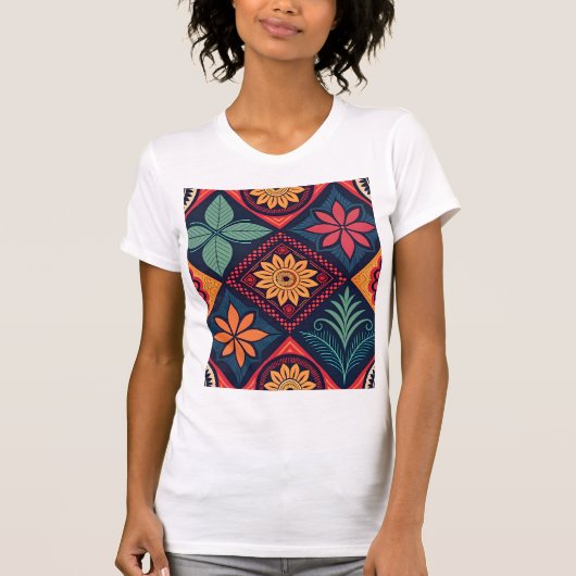 Flowers Magic Pattern T-shirt (Voorkant)