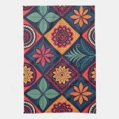 Flowers Magic Pattern Theedoek (Verticaal)