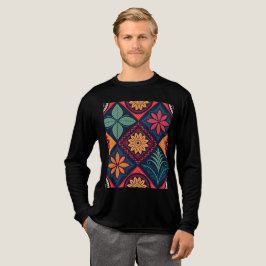Flowers Magic Pattern Tri-Blend Shirt
