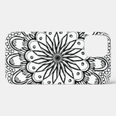 Flowers mandala handtekening Case-Mate iPhone case (Achterkant (horizontaal))