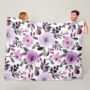 Flowers Modern en Fresh Pattern Fleece Deken
