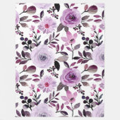 Flowers Modern en Fresh Pattern Fleece Deken (Voorkant)