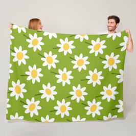 Flowers Modern en Fresh Pattern Fleece Deken