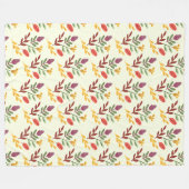 Flowers Modern en Fresh Pattern Fleece Deken (Voorkant (Horizontaal))