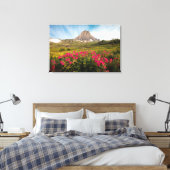 Flowers Montana's Glacier National Park Canvas Afdruk (Insitu (Slaapkamer))