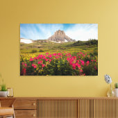 Flowers Montana's Glacier National Park Canvas Afdruk (Insitu (Woonkamer))