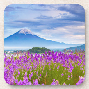 Flowers Mount Fugi Japan Bier Onderzetter