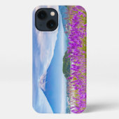 Flowers Mount Fugi Japan iPhone Hoesje (Achterkant)