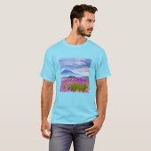 Flowers Mount Fugi Japan T-shirt (Voorkant volledig)