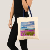 Flowers Mount Fugi Japan Tote Bag (Voorkant (product))