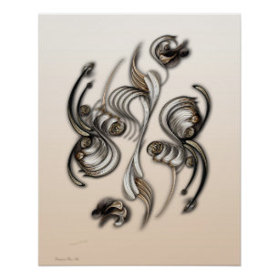 "Flowers of Earth", Glanzend Poster Perfect Poster