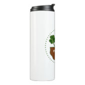 Flowers of Hope Three -Leaf Clover Lucky Charm Thermosbeker (Gedraaid links)
