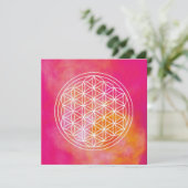 Flowers of life kaart (Staand voorkant)