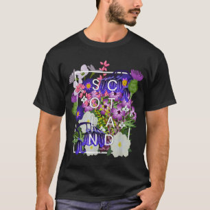 Flowers of Scotland Word Art - Scottish Pride T-shirt