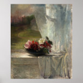 Flowers on a Window Ledge (c. 1861), John La Farge Poster (Voorkant)