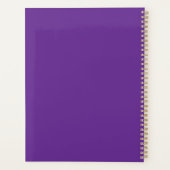 Flowers on Purple Spiral Photo Notebook (Dos)