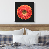 Flowers Orange Gerbera Daisy Canvas Afdruk (Insitu (Slaapkamer))