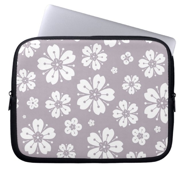 Flowers Patroon 2 Laptop Sleeve (Voorkant)