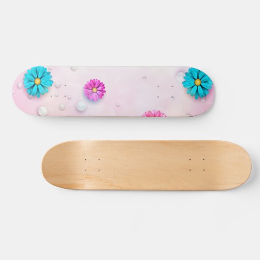 Flowers Patroon 7 Skateboard (Horizontaal)
