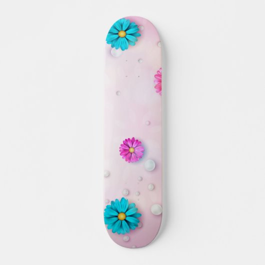 Flowers Patroon 7 Skateboard (Voorkant)