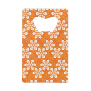Flowers Patroon Kredietkaart Flessenopener