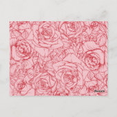 Flowers Pattern 14 Briefkaart (Achterkant)