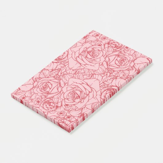 Flowers Pattern 14 Post-it® Notes (Schuin)