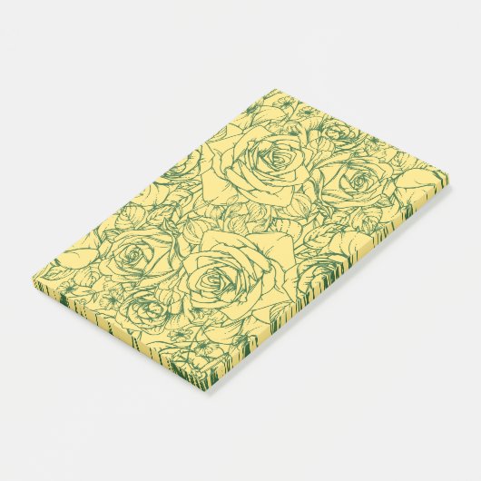 Flowers Pattern 15 Post-it® Notes (Schuin)