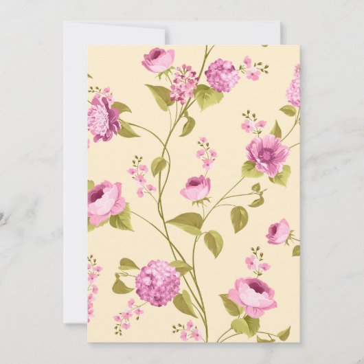 Flowers Pattern 16 Bedankkaart (Voorkant)