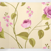 Flowers Pattern 16 Drieluik Wenskaart (Binnenkant midden)