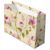 Flowers Pattern 16 Groot Cadeauzakje (Voorkant Gekanteld)