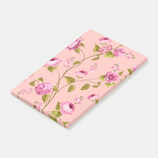 Flowers Pattern 17 Post-it® Notes (Schuin)