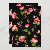 Flowers Pattern 18 Bedankkaart (Voorkant / Achterkant)