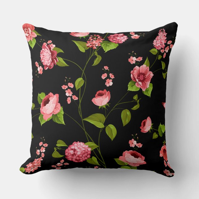 Flowers Pattern 18 Kussen (Voorkant)