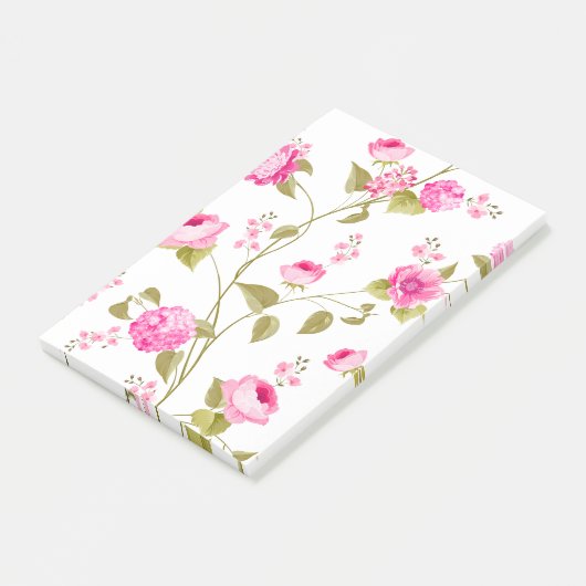 Flowers Pattern 19 Post-it® Notes (Schuin)