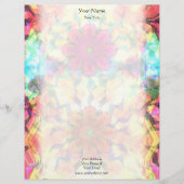 Flowers Pattern Letterhead Briefhoofd Ontwerp (Voorkant)
