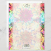 Flowers Pattern Letterhead Briefhoofd Ontwerp (Voorkant / Achterkant)