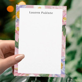 Flowers Personalized Stationery Notitiekaartje