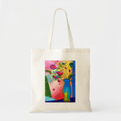 Flowers Peter Max inspireerde Tas (Voorkant)