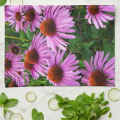 Flowers | Pink Coneflower Garden Theedoek (Gevouwen)