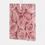 Flowers | Pink Roses Glas Ornament (Voorkant links)