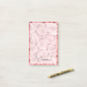 Flowers | Pink Roses Post-it® Notes (Op bureau)