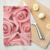 Flowers | Pink Roses Theedoek (Quarter Fold)